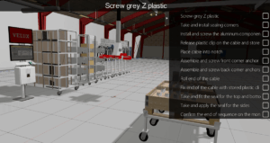 Modo de cámara POV de formación virtual.